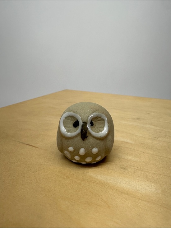 Other - Mid Century Modern Studio Art Pottery Ceramic Tiny Owl Figurine